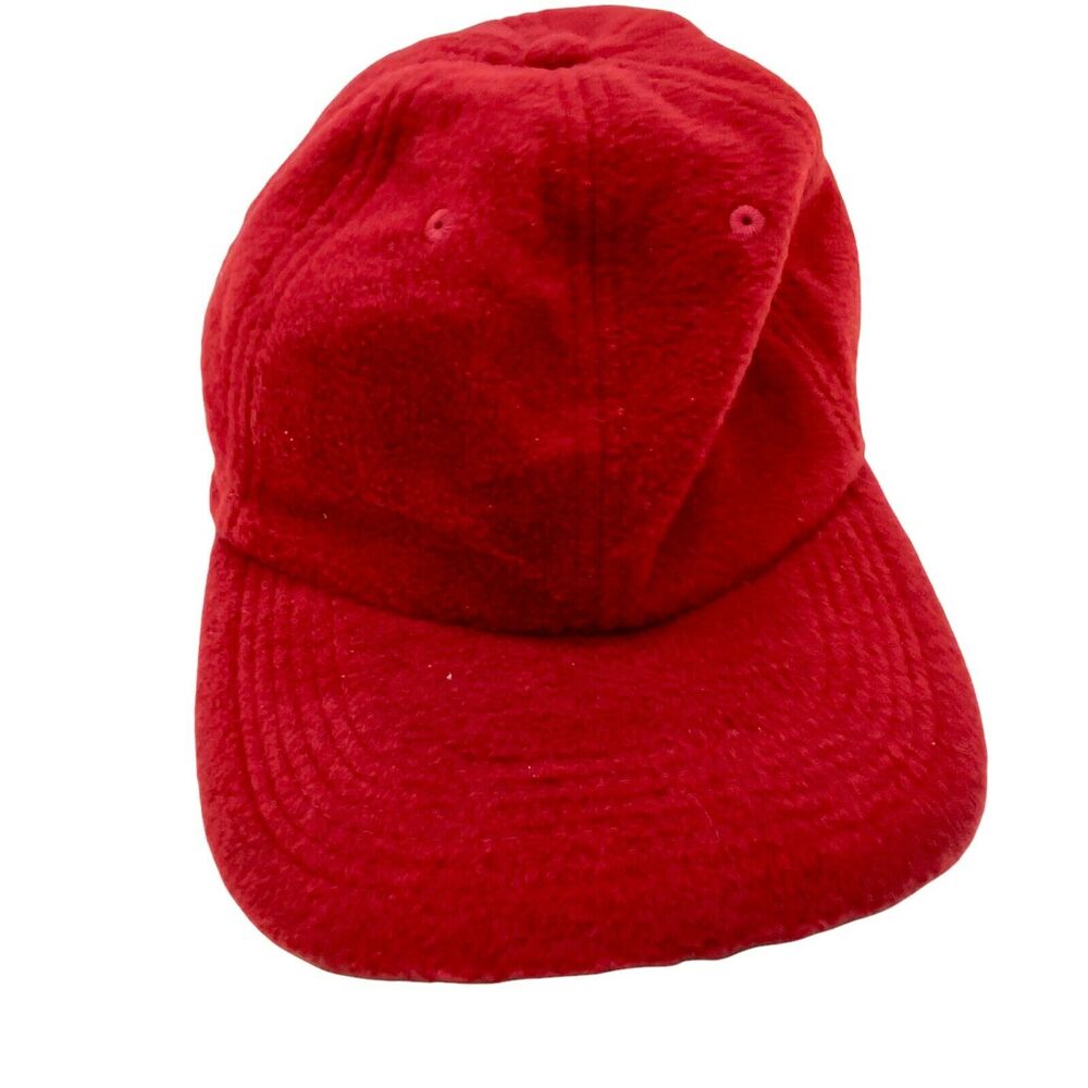 Due North Comfortemp Mens Red Fitted Lightweight Fleece Baseball Cap Hat One Sz